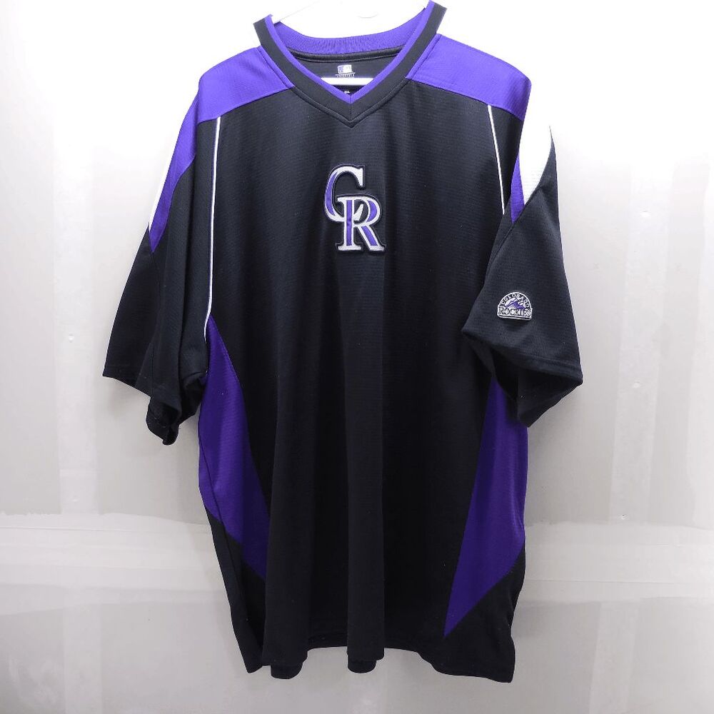 Colorado Rockies Pullover Jersey On Field Batting Practice MLB Mens Size XXL